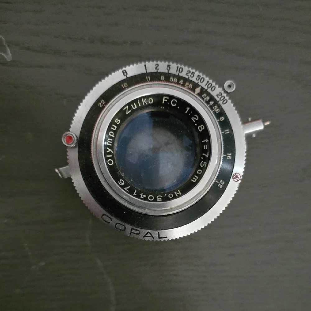 Olympus Zuiko FC 1:2.8 17.5mm Lens - Silver and Black